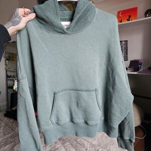 American Eagle Outfitters Green Hoodie Sweater